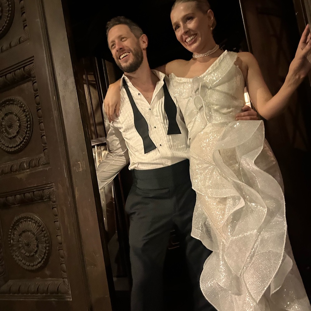 MATICEVSKI Refraction Sequin Mesh Gown size 6 US / 10 UK - bridal second look - Picture 8 of 8
